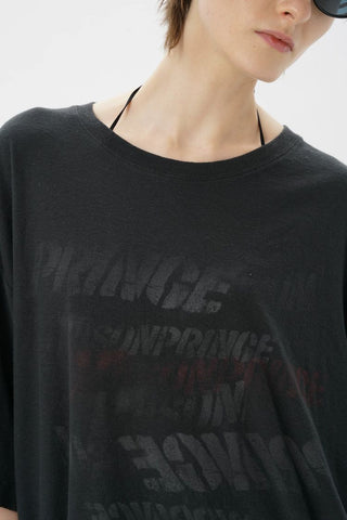 [MASONPRINCE] Cotton-Linen Graffiti Print Tank Top / Tee
