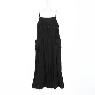 Shirred Long Camisole Dress