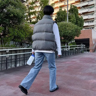 Straight denim pants
