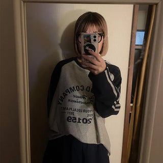 Raglan bicolor long-sleeve T-shirt