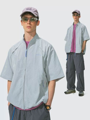 [Monterest] Stand Collar Breathable Zip-Up Jacket