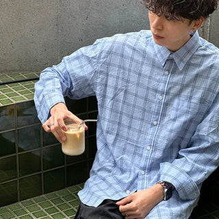 Seersucker overcheck shirt