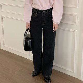 Hind Wide Denim Pants (black blue)