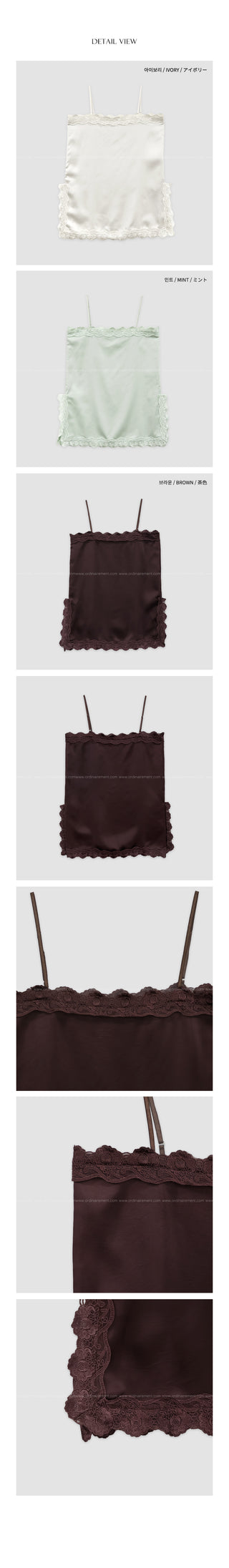 Satin lace slip dress