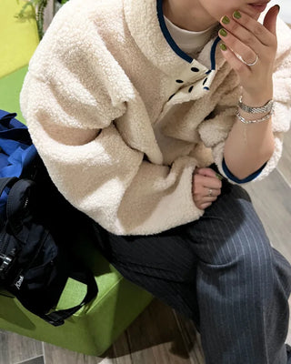 Warm Button Fleece Anorak