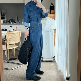 Basic denim color shirt