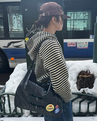 2-Way Leather Shoulder & Tote Bag