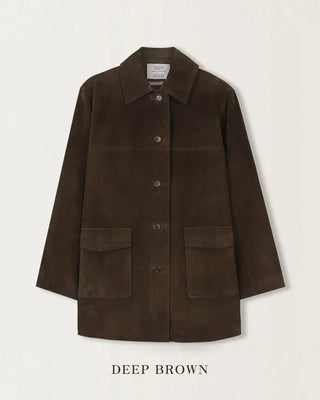 Leather suede jacket