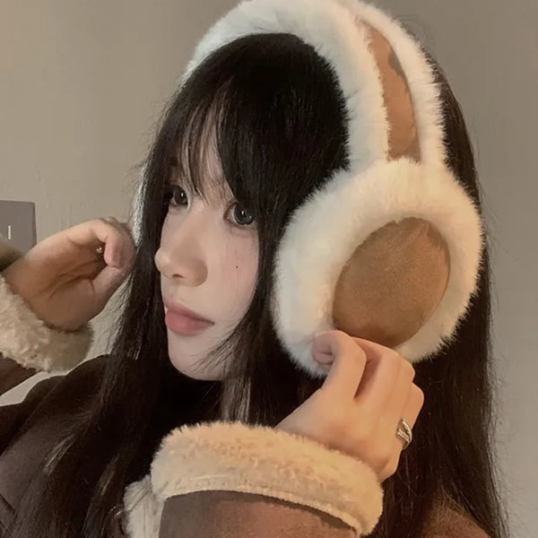 Suede earmuffs/ear warmers