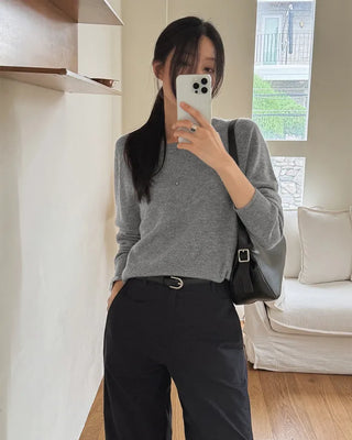 (100% cashmere) 2 types of cashmere knit