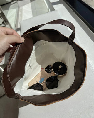 High-quality suede hobo bag (tote bag)