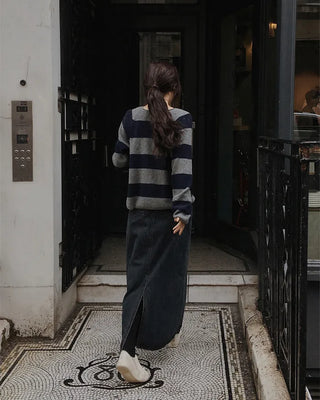 Cashmere striped knit