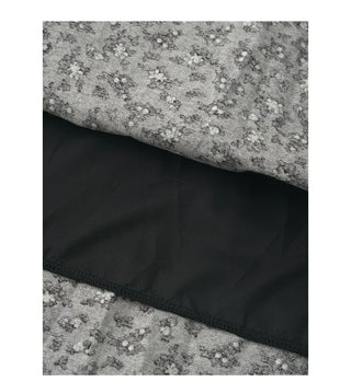 Elastic waist floral long skirt