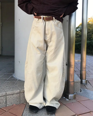 Balloon Cotton Wide Pants