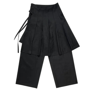 (2 colors) Wide-leg skirt pants