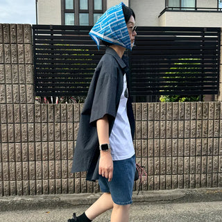 Basic Oversized Short-Sleeve Shirt