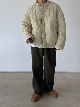 Steady Fleece-Lined Corduroy Wide Pants
