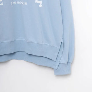 Slit sweatshirt