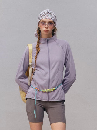 [Monterest] Fleece-Lined Stand Collar Zip-Up Jacket