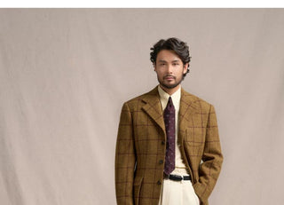 [CULTUM] 1930s Heavyweight Wool Windowpane Blazer