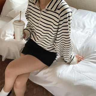Half-zip sweatshirt