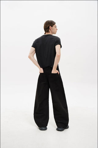 [MASONPRINCE] 3D Cut Curved Casual Pants