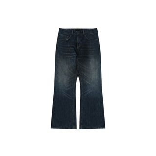 [MASONPRINCE] Washed Slub Denim Micro-Flare Jeans