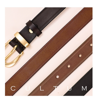 [CULTUM] Top-Grain Leather Belt