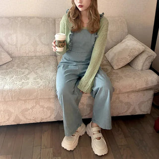 Denim overalls