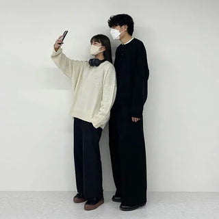 Button-up round knit