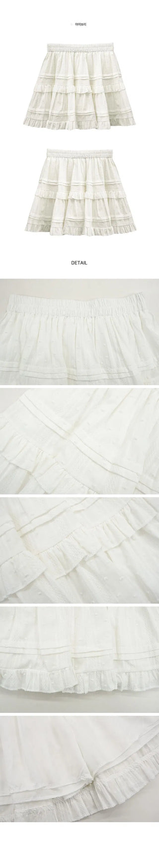 Cancan lace mini skirt