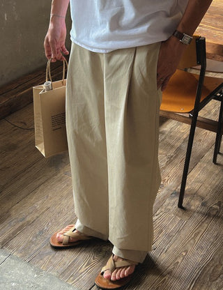 Floyd Pintuck Cotton Pants (5 colors, S~2XL)