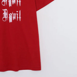 Devil Lettering Short-Sleeve T-Shirt