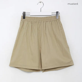 Banding cotton shorts
