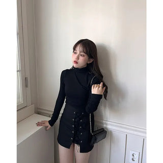 Corset Point Mini Skirt