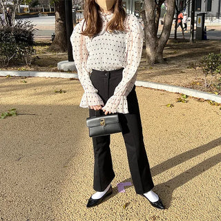 Polka dot blouse