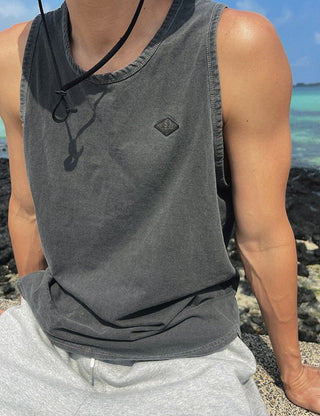 Hyeopjae Pigment Sleeveless Top (4 colors)
