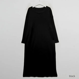 Simple ribbed long dress
