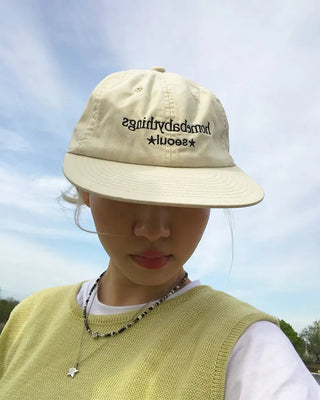 Lettering Camp Cap