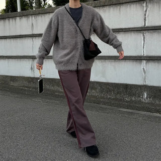 Soft Texture V-Neck Cardigan