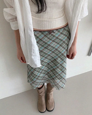 Midi Long Sheer Skirt