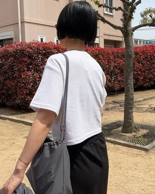 Basic semi-cropped T-shirt