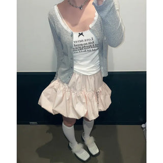 Nylon pumpkin skirt