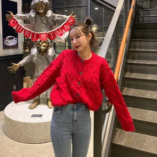 Round Cable Cardigan