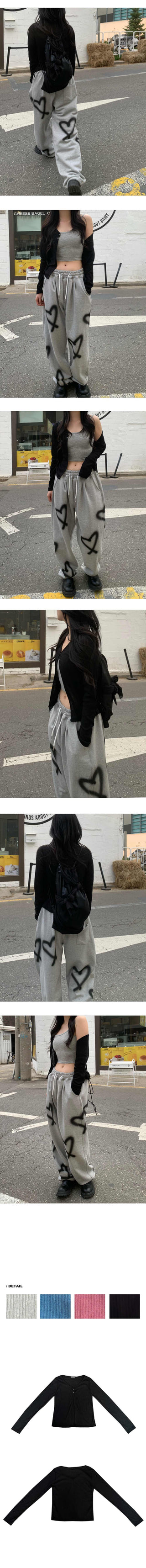Button-slit cardigan