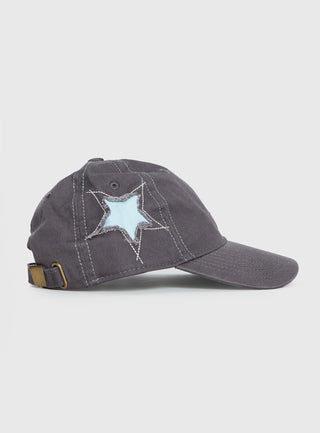 Cultivate Star Detail Cap Grey  Blue
