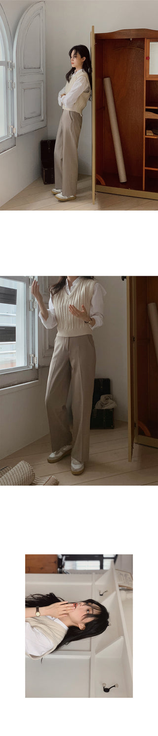 (basic/long) Straight slacks - 4 sizes
