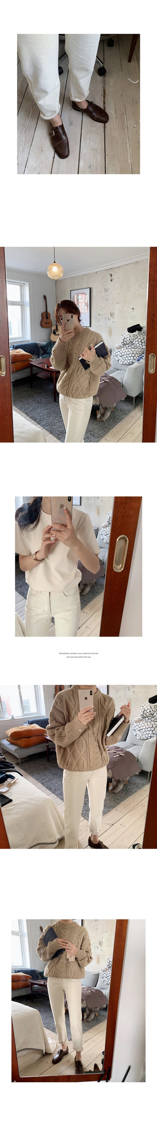 Cotton pants (with fleece lining) - 2 colors