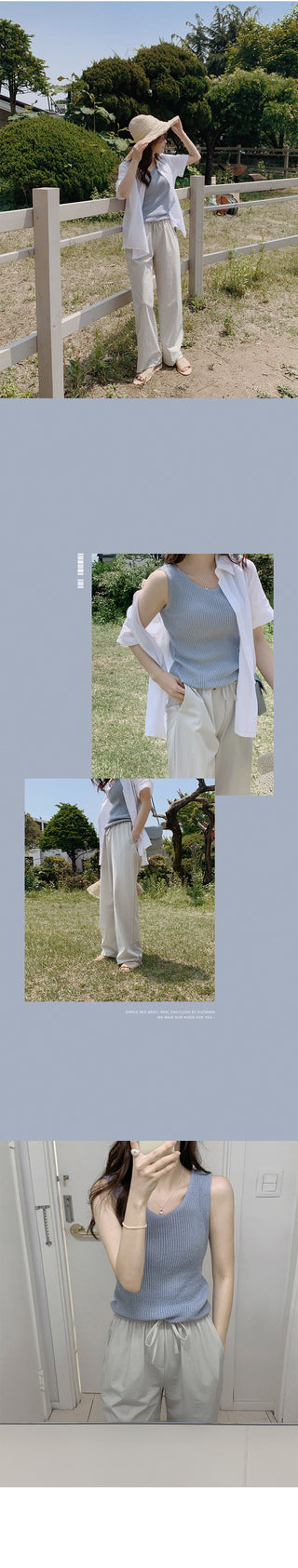 (basic/long) Cool wide pants - 4 colors