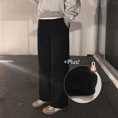 (basic/long) Fleece-lined training pants - 2 colors